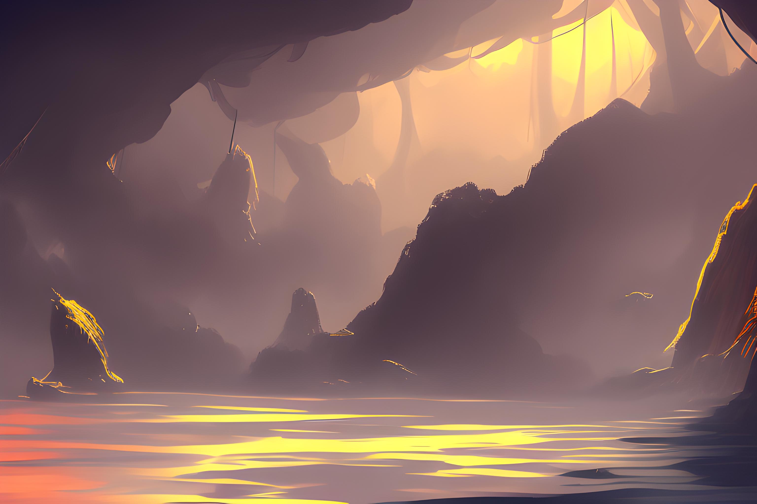 abstrait, sur fond sombre avec peux de couleurs